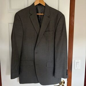 Classic Gray Men's Houndstooth Blazer - 42L